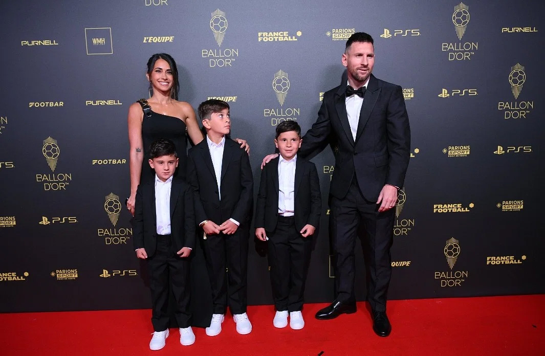 Messi with his family. Photo: Collected from X