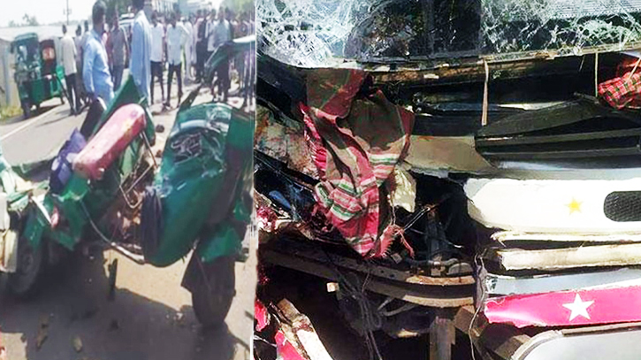 7 dead in Bus-auto rickshaw collision in Chattogram