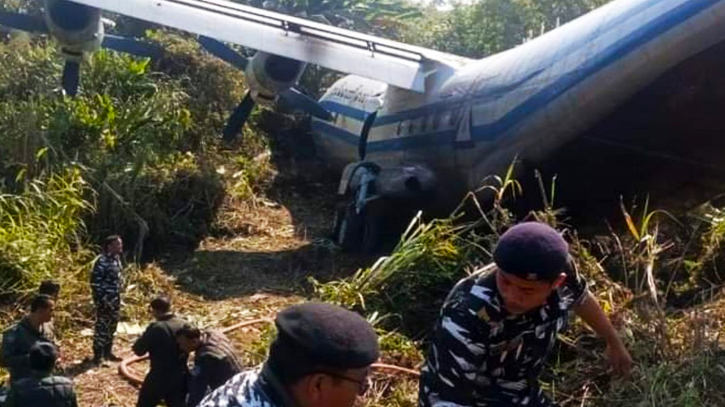 Myanmar military plane crashes in India; 6 passengers injured