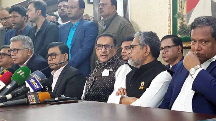 BNP’s black flag march a ’deep conspiracy’ : Quader