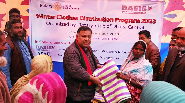 BASIS and Rotary Club distributed winter clothes in Kurigram