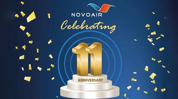 NOVOAIR celebrates its 11th Anniversary