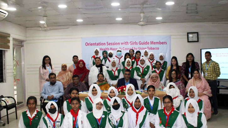 Lalmatia Government Women’s College Girls Guide Calls for Stronger Tobacco Control Regulations