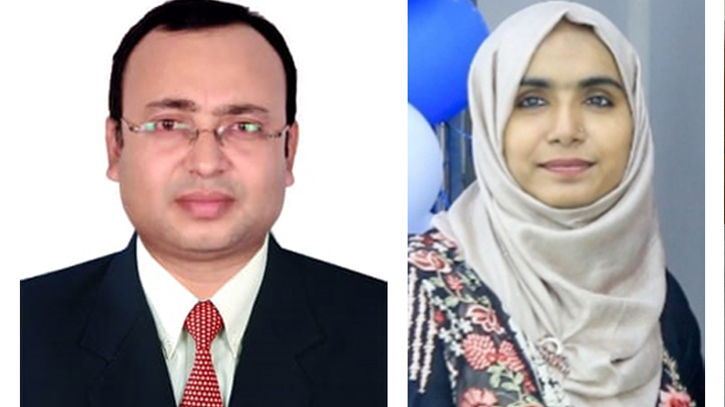 AAAB’s newly elected President Abu Nasar, Secretary Fatema Jahan