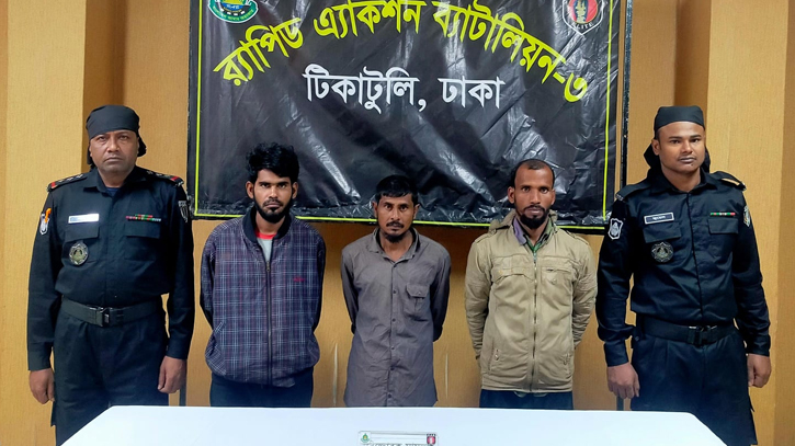 3 arrested along with 30 crude bombs, 28 petrol bombs in Dhaka : RAB