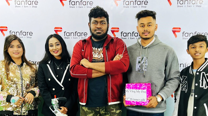 Fanfare’s Mega Contest Winners Awarded by Popular Content Creator Tanvir Tushar