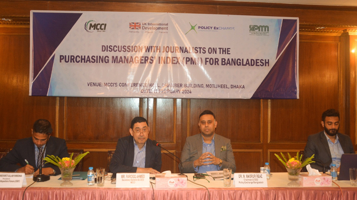 MCCI organises view exchange with journalists on PMI for Bangladesh