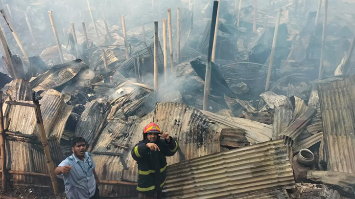 Mirpur slum fire doused