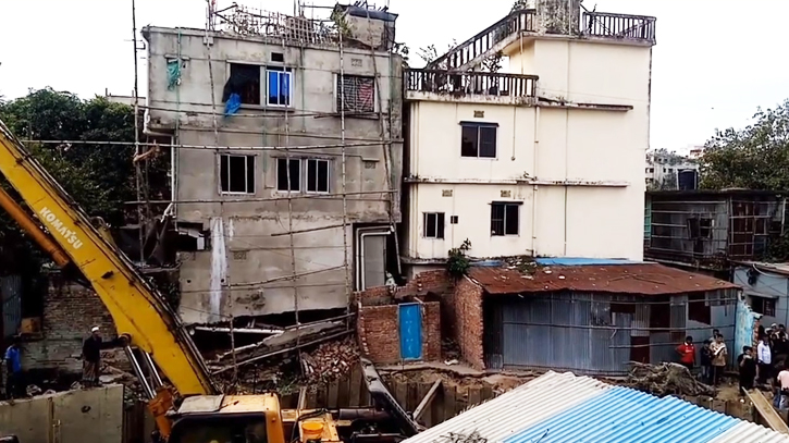 3-storey building tilts in Chattogram