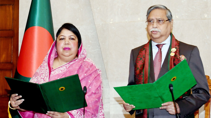 Shirin Sharmin sworn in as the Speaker