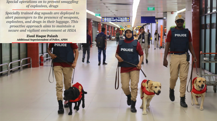 Trained dog squads sniffing out security threats at HSIA