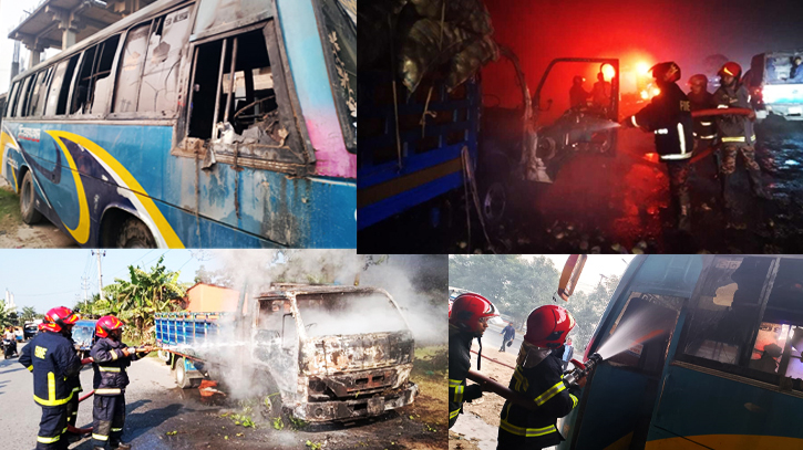 5 vehicles torched in 24 hrs till this morning