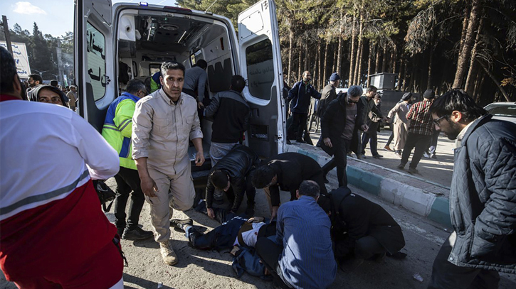 At least 95  killed in blasts at ceremony honoring slain general in Iran