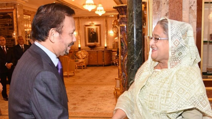 Brunei Sultan greets Sheikh Hasina on her reappointment as PM