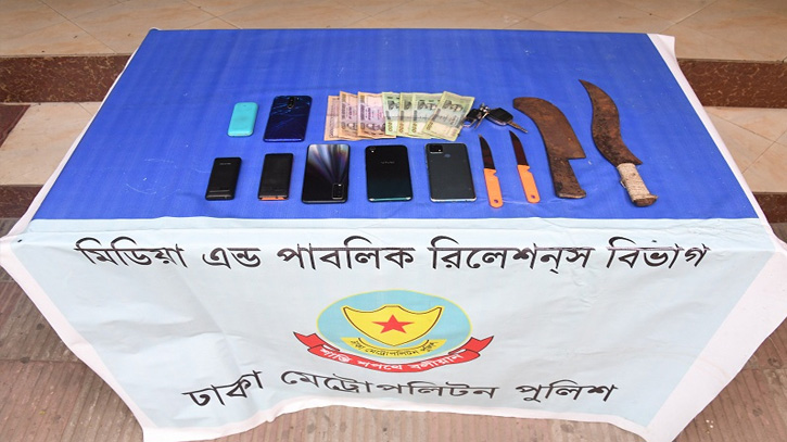 4 members of a robbery gang arrested in Dhaka