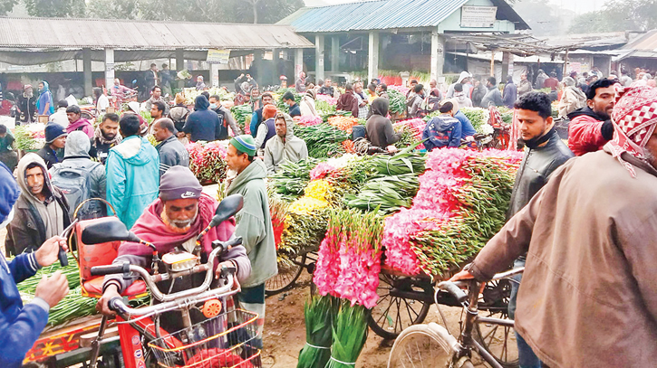 Growers eye Tk 100cr  in February flower sales