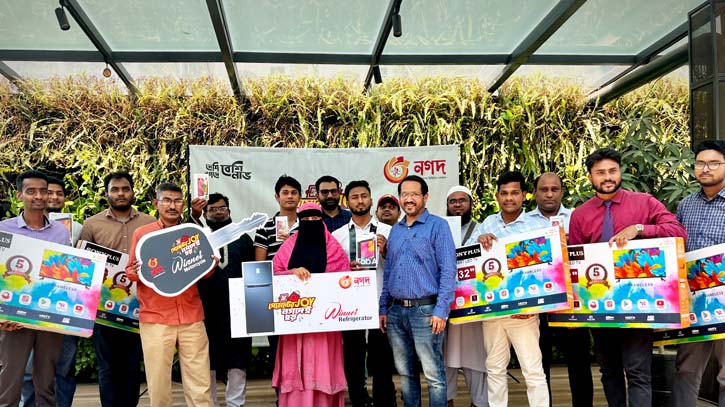 Nagad mega campaign: Winners delightfully receive prizes