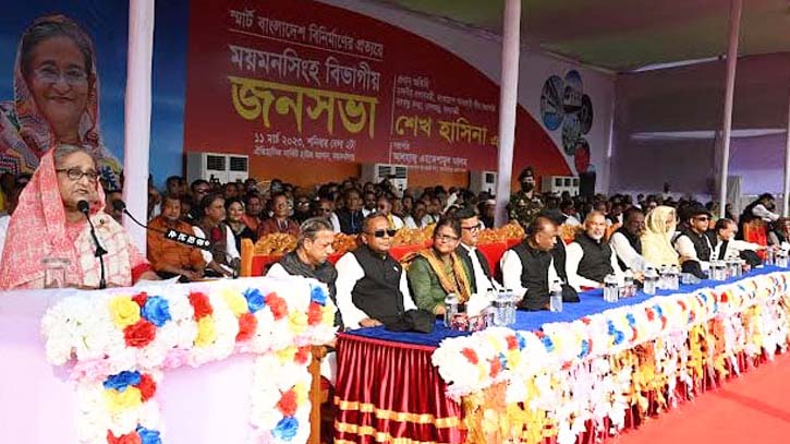 PM blasts BNP leaders for falsifying against AL, indulging in corruption