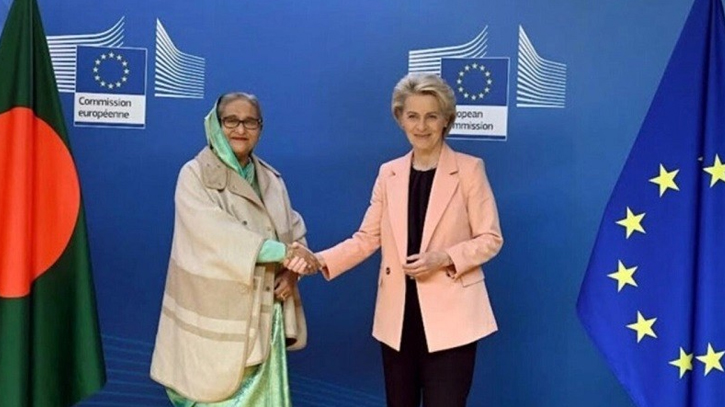 European Commission president congratulates PM Hasina