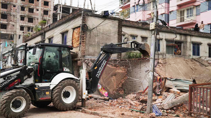 Demolishing 70pc of illegal 10-storey building