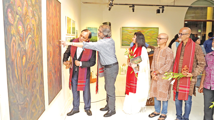 Zahangir’s art show ‘Songs of Soul’ begins at AFD