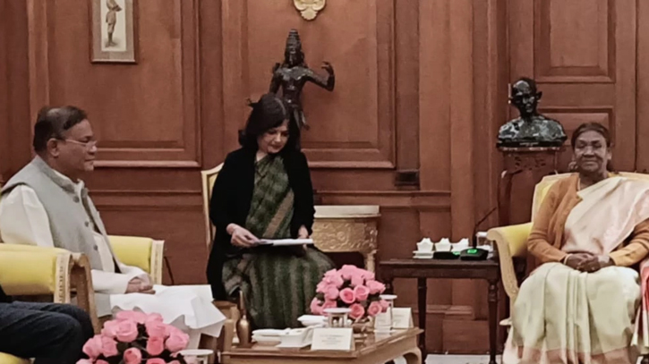 FM Hasan meets India President Droupadi Murmu