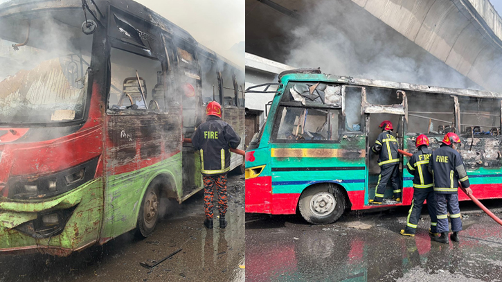 2 buses burnt in Gulistan since this morning