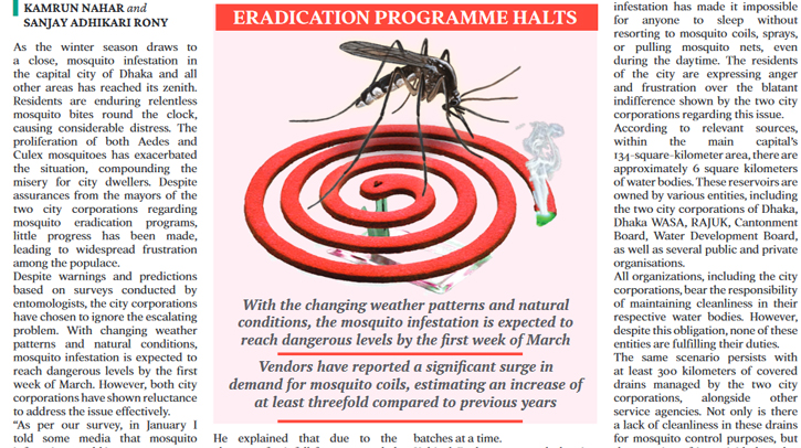 Capital grapples with mosquito surge