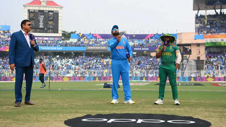 India wins toss and opts to bat against South Africa 