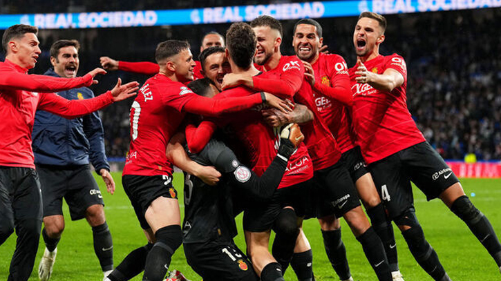 Mallorca down Sociedad on penalties in Copa del Rey semi-final