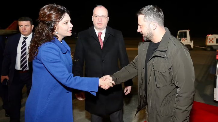 Zelensky arrives in Albania ahead of security conference