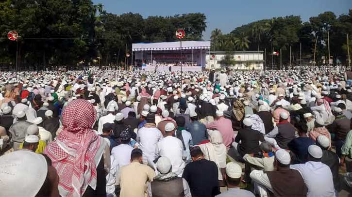 সাদপন্থী নিষিদ্ধ ও খুনিদের বিচার দাবিতে ময়মনসিংহে ইত্তেফাকুল উলামার বিক্ষোভ সমাবেশ