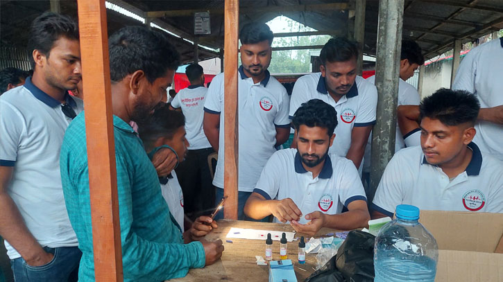 রায়পুরায় চাঁনপুর ব্লাড গ্রুপের সংবর্ধনা অনুষ্ঠান