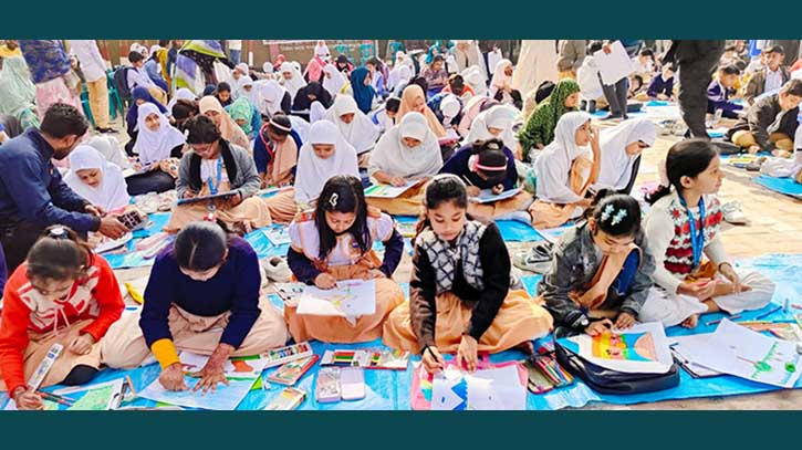 বেনাপোল সানরাইজ স্কুলে বার্ষিক চিত্রাঙ্কন প্রতিযোগিতা অনুষ্ঠিত