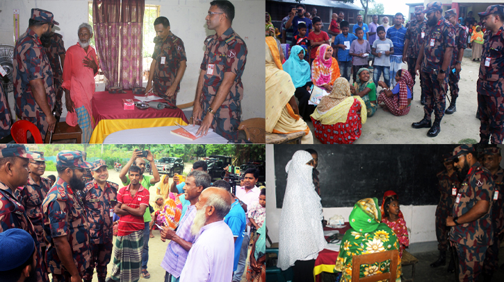 দিনাজপুরে বিজিবির ফ্রি চিকিৎসা কার্যক্রম অনুষ্ঠিত