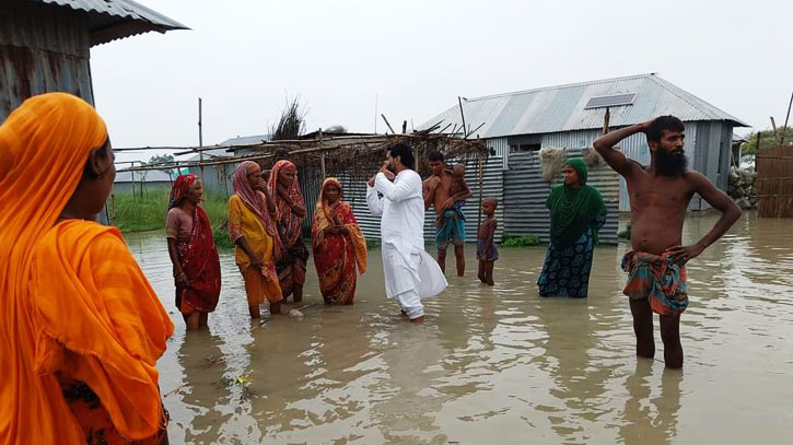 যমুনায় পানি বিপৎসীমার উপরে, পানিবন্দি ৫ হাজার মানুষ