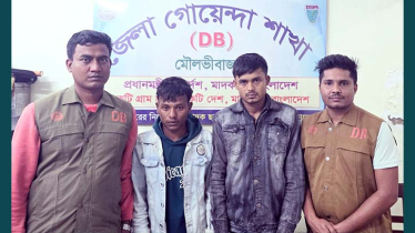 মৌলভীবাজারে ডিবি পুলিশের অভিযানে ১৮৮ বস্তা ভারতীয় চিনি উদ্ধার, আটক ২