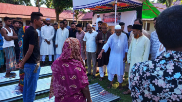 মৌলভীবাজারের বন্যার্তদের মাঝে জামায়াতের নির্মান সামগ্রী বিতরণ