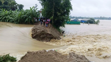 ফেনী নদীর বাঁধ ভেঙে প্লাবিত ২৮ গ্রাম