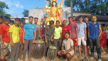 বাঙ্গালহালিয়াতে ব্যবসায়ীদের উদ্যোগে বিশ্বকর্মা পূজা সম্পন্ন