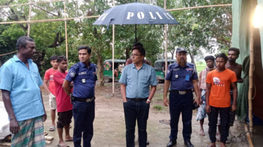 নাসিরনগরে পূজামণ্ডপ পরিদর্শন করেন পুলিশ সুপার