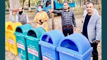 শ্রীমঙ্গল পৌরসভার ডাস্টবিন স্থাপন কার্যক্রম শুরু