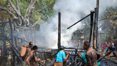 থানচিতে ক্যচু পাড়ার ভয়াবহ আগুন