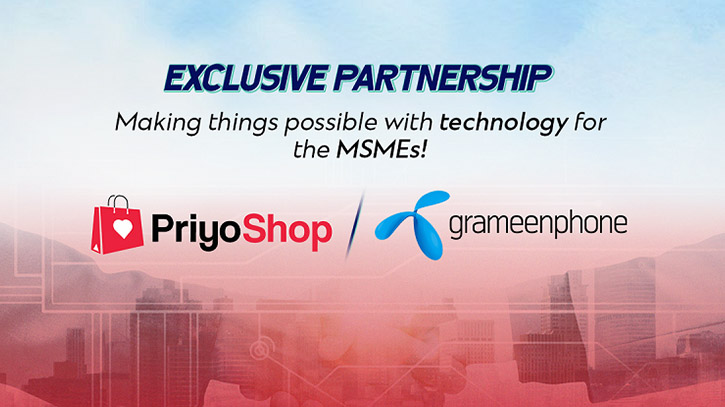 GrameenPhone’s Digital solution collabs with PriyoShop’s