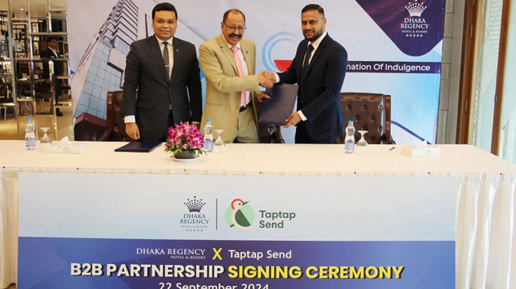 Dhaka Regency & TAPTAP SEND signed business agreement 