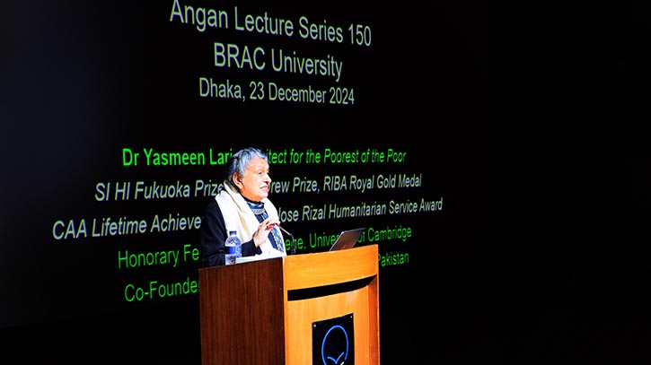 Humanitarian architecture proponent Yasmeen Lari inspires BRAC University students