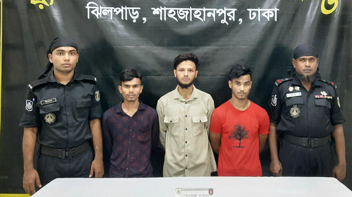 RAB arrests 3 with 65 hand bombs