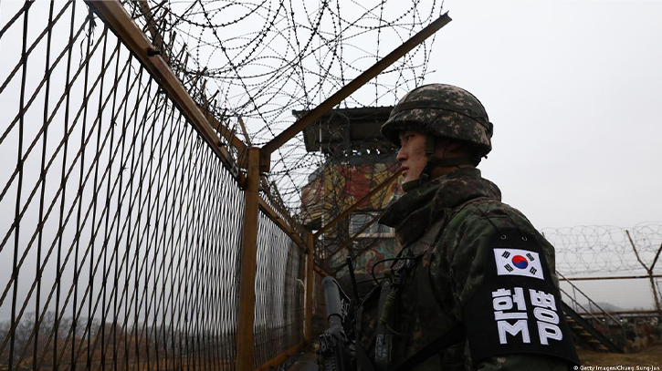 South Korean troops shots North Korean soldiers bordar crossed time