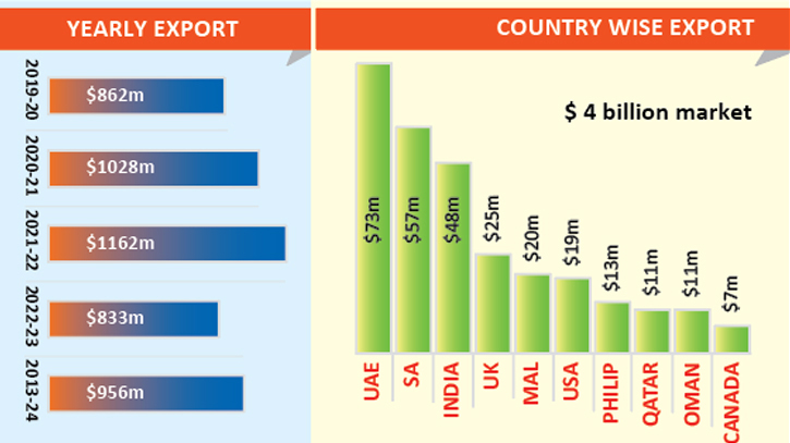 Huge potential for agro processed products export