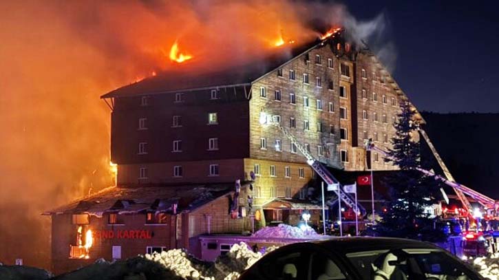 At least 66 dead, 51 injured in Turkey hotel fire